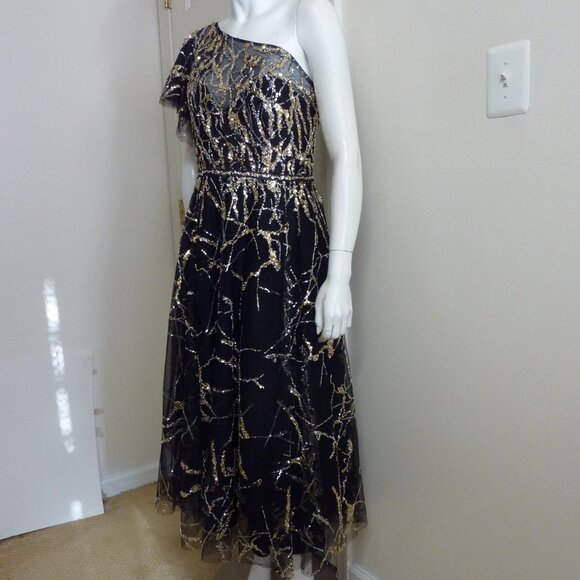 Mac Duggal 20427 One Shoulder A-line Embellished Gown - Picture 6 of 8